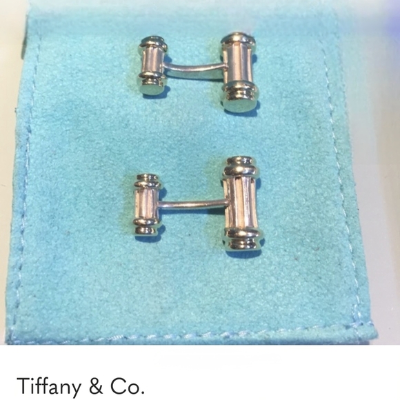 Tiffany & Co. Silver and Gold Cufflinks